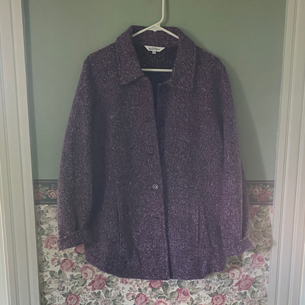 Northern Reflections Women's Deep Purple Teddy Jacket